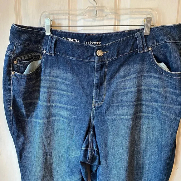 Lane Bryant Distinctly Boot Jeans Light wash blue Women Plus Size 22P Pocket - Picture 6 of 6